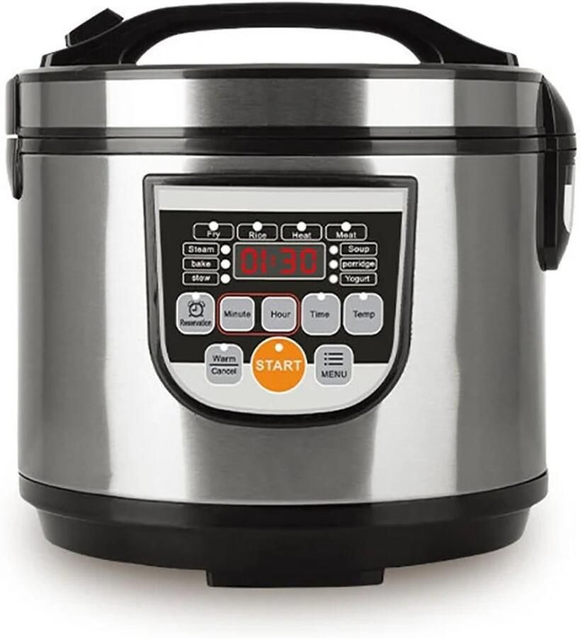 Jensaro Rijstkoker 5L Digitaal – Multicooker 700W – Elektrische Slowcooker & Stoomkoker – LCD – Warmhoudfunctie