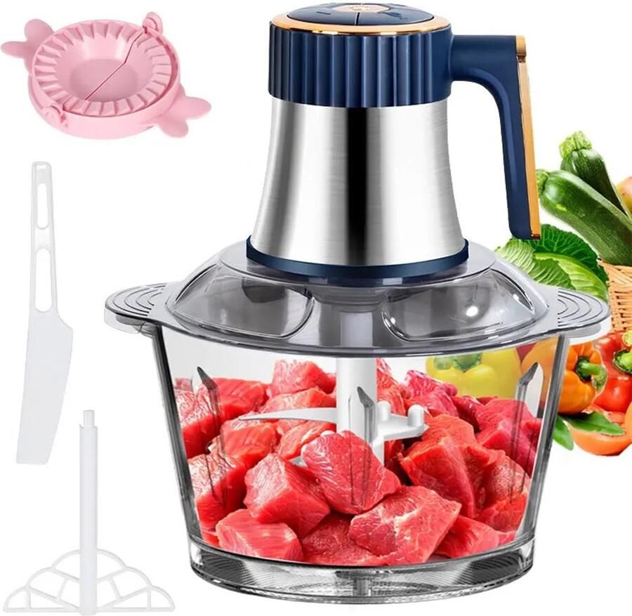 Jently vleesmolen elektrisch roestvrijstaal multifunctioneel 5l