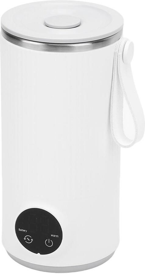 Dailygoody Draagbare Waterkoker Mini Reiswaterkoker Compact en Oplaadbaar Wit 400 ml Capaciteit Ideaal voor Thee en Koffie 6 Temper