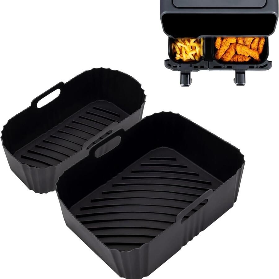 JL Cuisine Airfryer Siliconen Bakvorm 9L Herbruikbaar 2 stuks