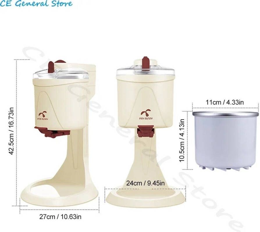 Jsblokjesmachine IJsmachine Zelf Vriezend IJsblokjesmakers 1L Elektrische DIY Huishoudelijke Automatische Ijsmaker 220V Voor Kinderen Fruit Sneeuw Kegel