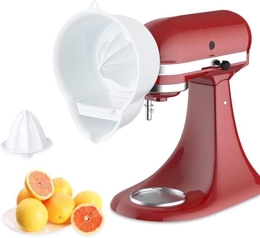 Juicer Mixer Opzetstuk Citruspers Keukenmachine Verse Sapjes Maken Gepatenteerd Ontwerp 0.6 Liter Wit