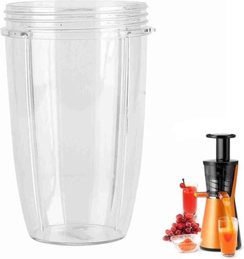 Juicer Mixer vervangbekers 18 24 oz blenderbekers Geschikt voor Extractor 900W Perfect voor smoothies en sapjes Vervangingsaccessoire