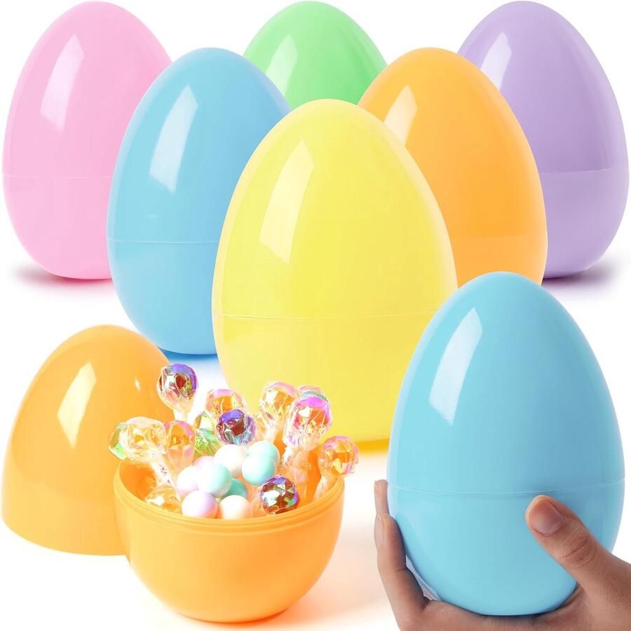 Jumbo Paaseieren Vulbare Eierschalen Paasfeest Activiteiten Grote Pastel Kleuren 152 cm Hoog Pastel