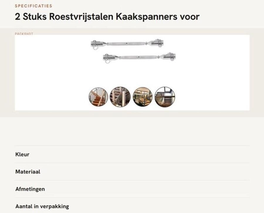 Kaakspanner 2-delig Roestvrij Staal Gesloten Ontwerp Industrieel Gebruik Betrouwbare Verbinding Handmatige Maatvoering Spanband - Foto 1