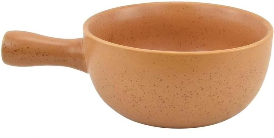 Kaas Fondue Pan Keramische Pot Gezellig Tafelen Hittebestendig Materiaal 22.5 cm Diameter Geel
