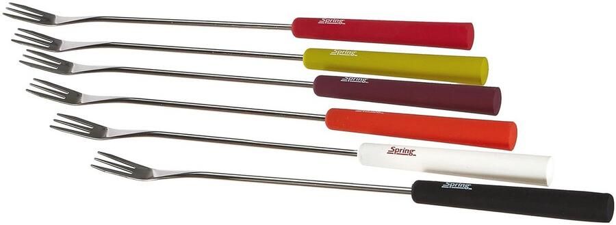 Kaas Fondue Vorken Set van 6 Meerkleurig