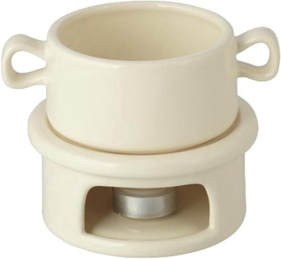 Kaasfondue Set Mini Fondue Gezellige Avonden Japanse Stijl 14 cm Breed Wit