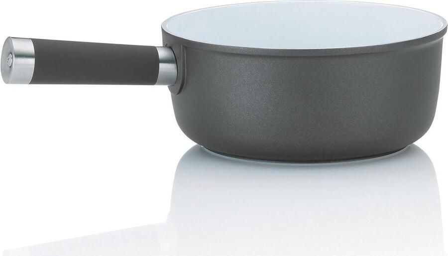 Kaasfonduepan Fondue Pan Gezellig Eten Geschikt voor Inductie 32cm Grijs