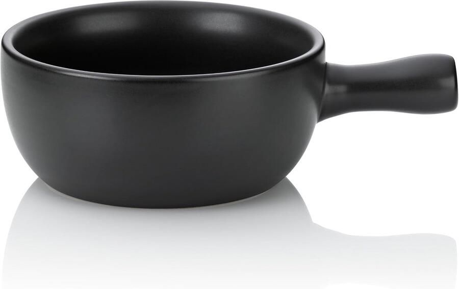 Kaasfonduepan Keramiek Fondue Pot Gezellige Avonden Vuurvaste Keramiek 2 Liter Zwart