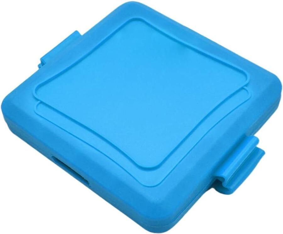 Sandwichmaker Broodjespers Grill Snel Ontbijten Veilig in Magnetron 16x14x3 cm Blauw