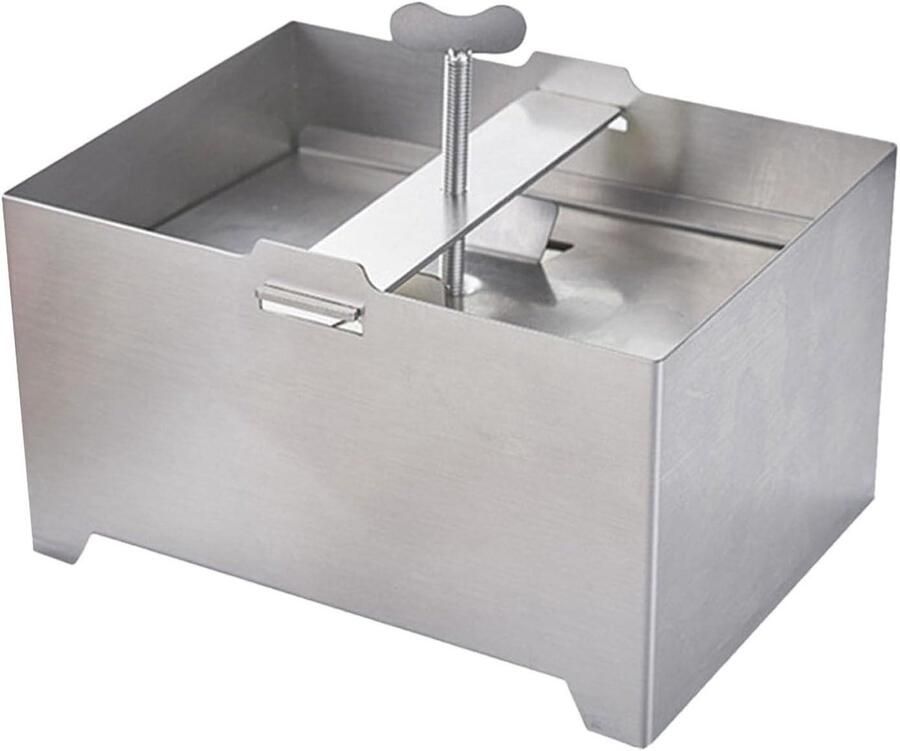 Kaasmaker Kaasvorm Pers Zelf Kaas Maken Dubbele Handgrepen 1 kg Zilver