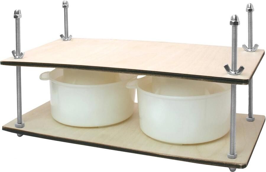 Kaasmakerset met Houten Kaaspers en Kaasvormen voor Thuis