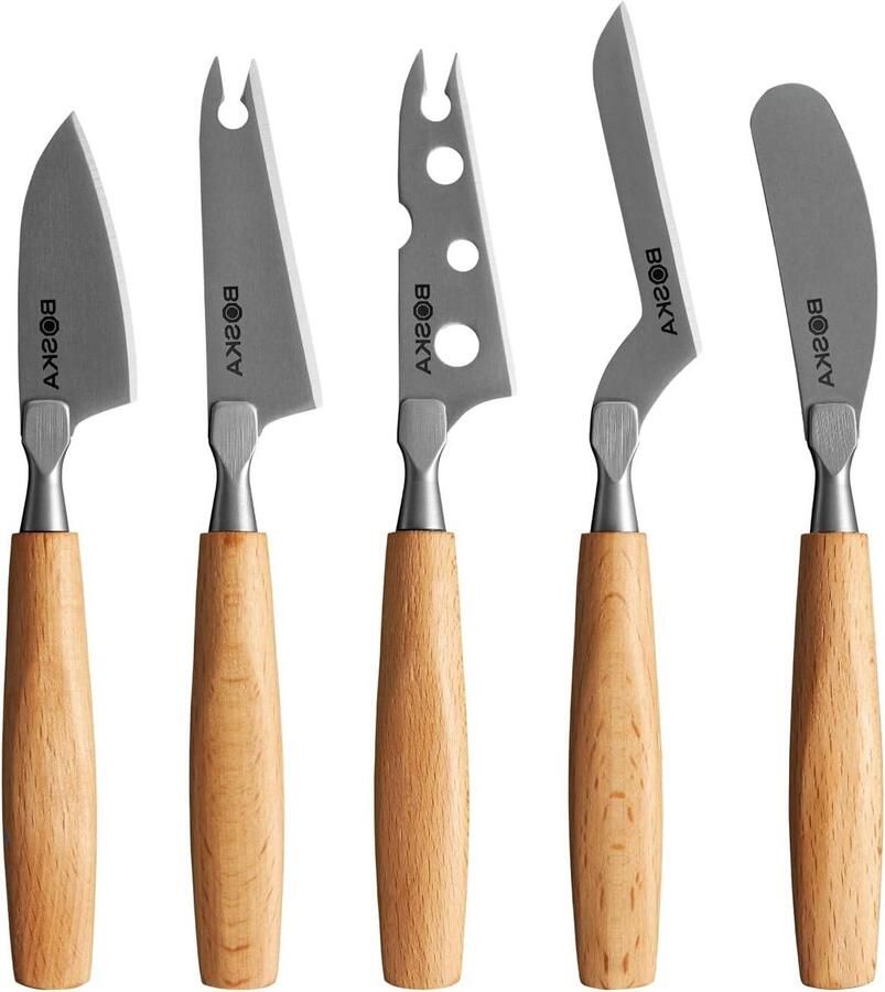 Kaasmessen Set Kaasgereedschap Kaas Snijden Met Gravure 16.5 cm Zilver