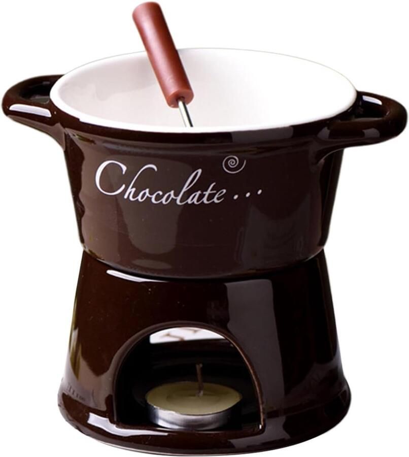 Kaasmok Fondue Boterwarmer Mok Romantisch Diner Handgemaakt Keramiek 11 cm Diameter