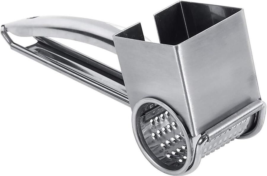 Kaasrasp RVS Kaasversnipperaar Rasp Keukenwerk Versnellen Verwisselbare Trommels 20 x 116 x 55 cm Zilver