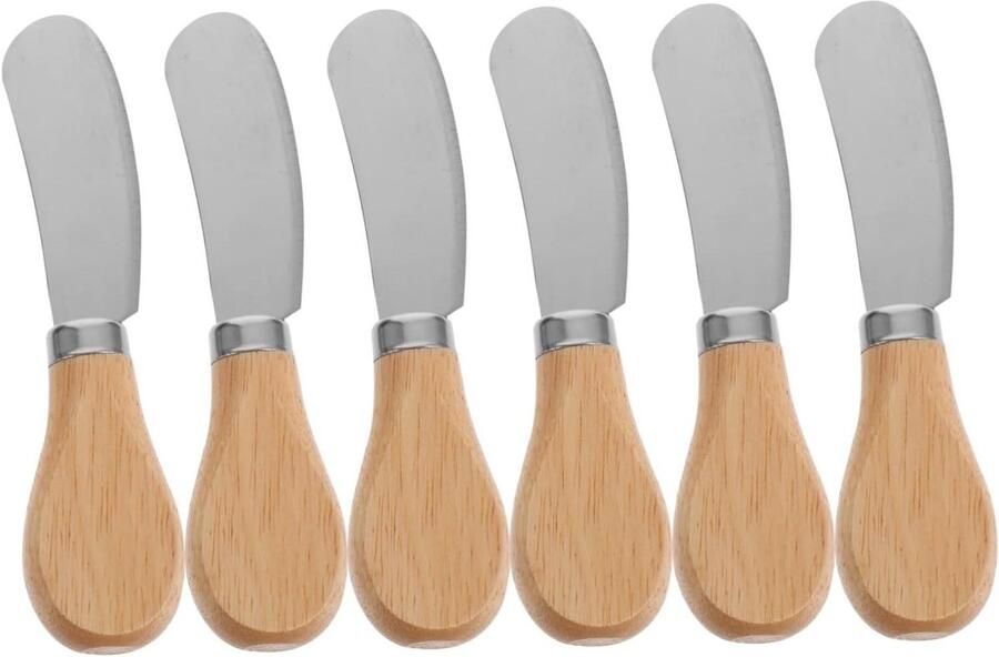 Kaassmeerset Set Kaasgereedschap Kaas Snijden Ergonomische Houten Handgrepen Set Van 6 Kleuren