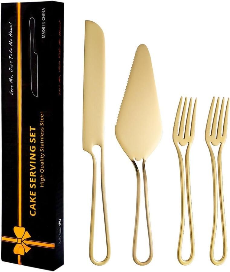 Kaassnijder Set Keukengerei Tafelgerei Kaas Brood Snijden Ergonomisch Handvatdesign 264 Centimeter Goud