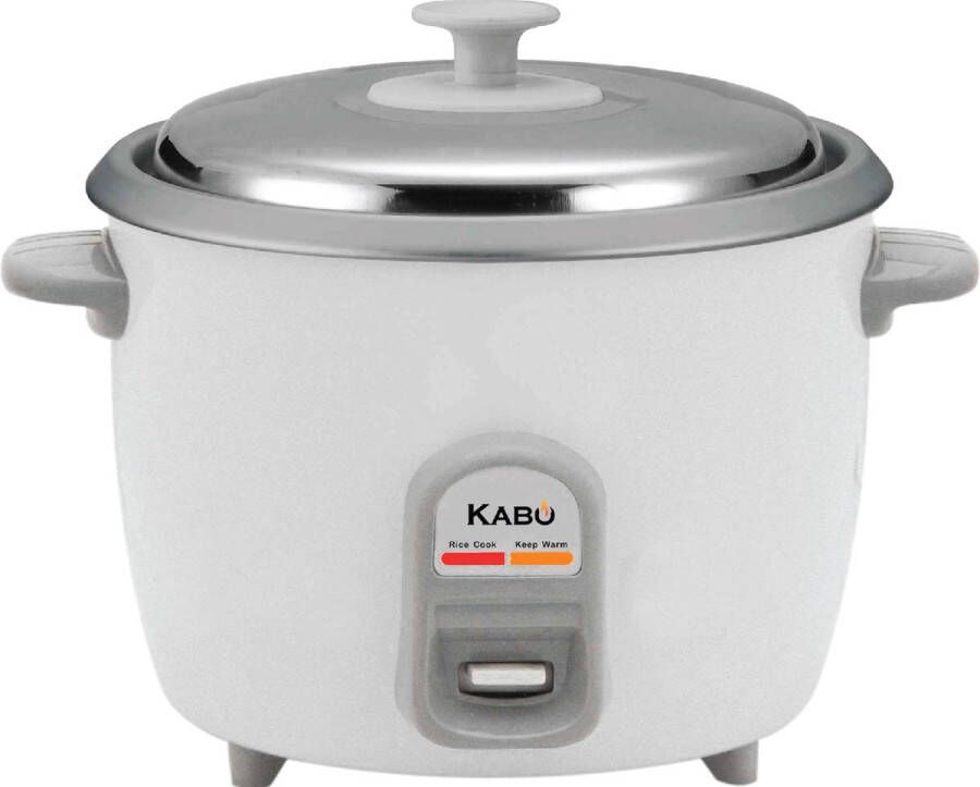 KABO Rijstkoker 1.8L- YD818D-Warmhoudfunctie-Met stoommandje lepel en maatbeker-Wit