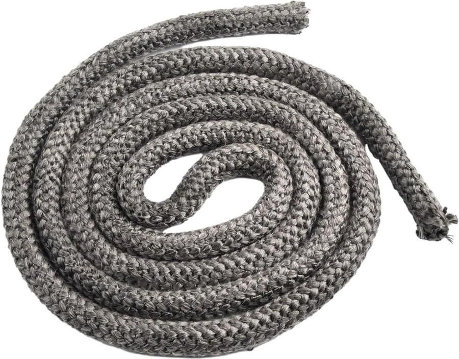 Kachel Deur Touw Oven Pakking Hittebestendig Afdichten Flexibel Glasvezel 20mm Diameter Zwart