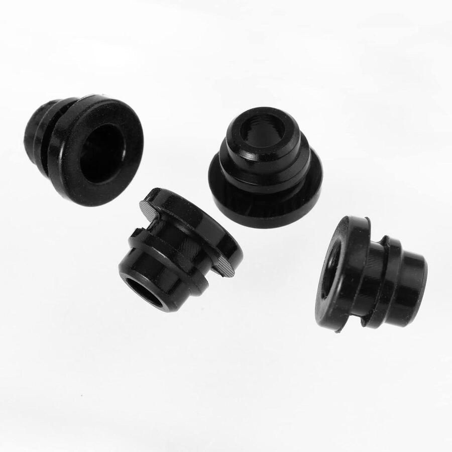Kachel Rooster Grommets Rubberen Voetjes Rooster Kookplaat Beschermen Duurzaam Rubber Materiaal 4 stuks Zwart