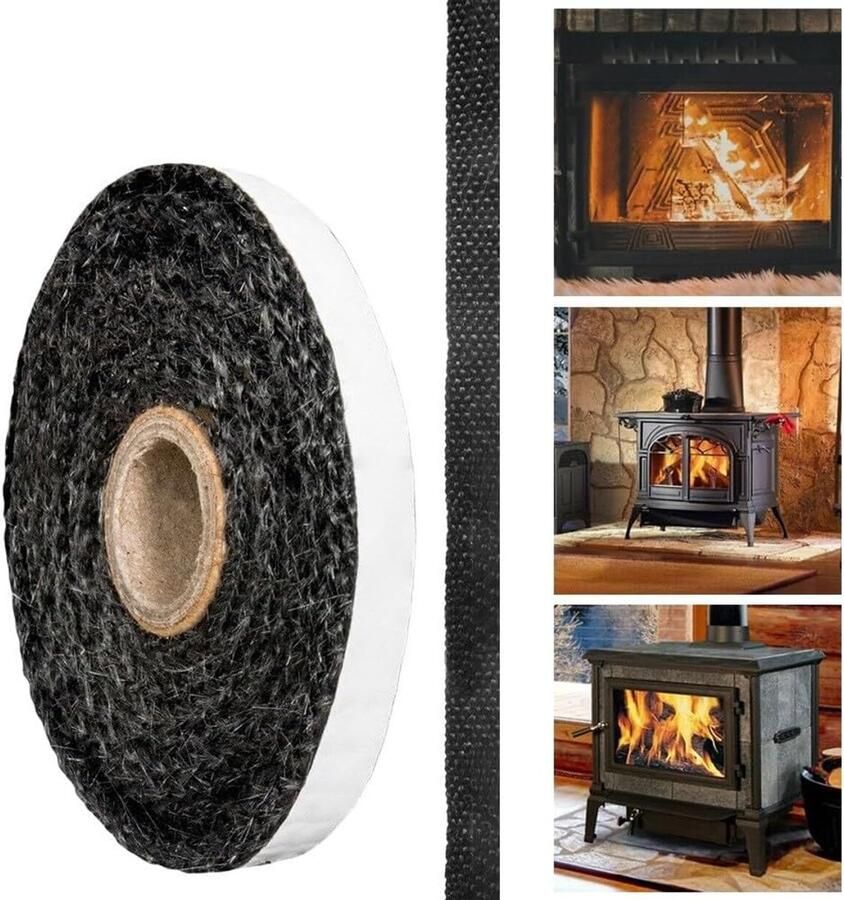 Kachel Touw Glas Seal Cord Oven Deur Afdichting Hoge Temperatuur Bestendig 10mm x 2mm x 300cm