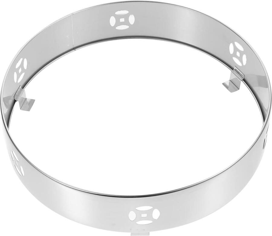 Kachel Windscherm Gasfornuis Protector Energiebesparend Koken Winddicht Ontwerp 28 cm Diameter Zilver