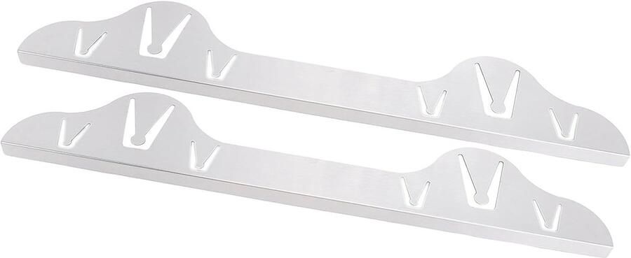 Kachelafdekking 2 Stuks Fornuis Vuller Keuken Opruimen Naadloze Pasvorm 595 X 10 Cm Zilver