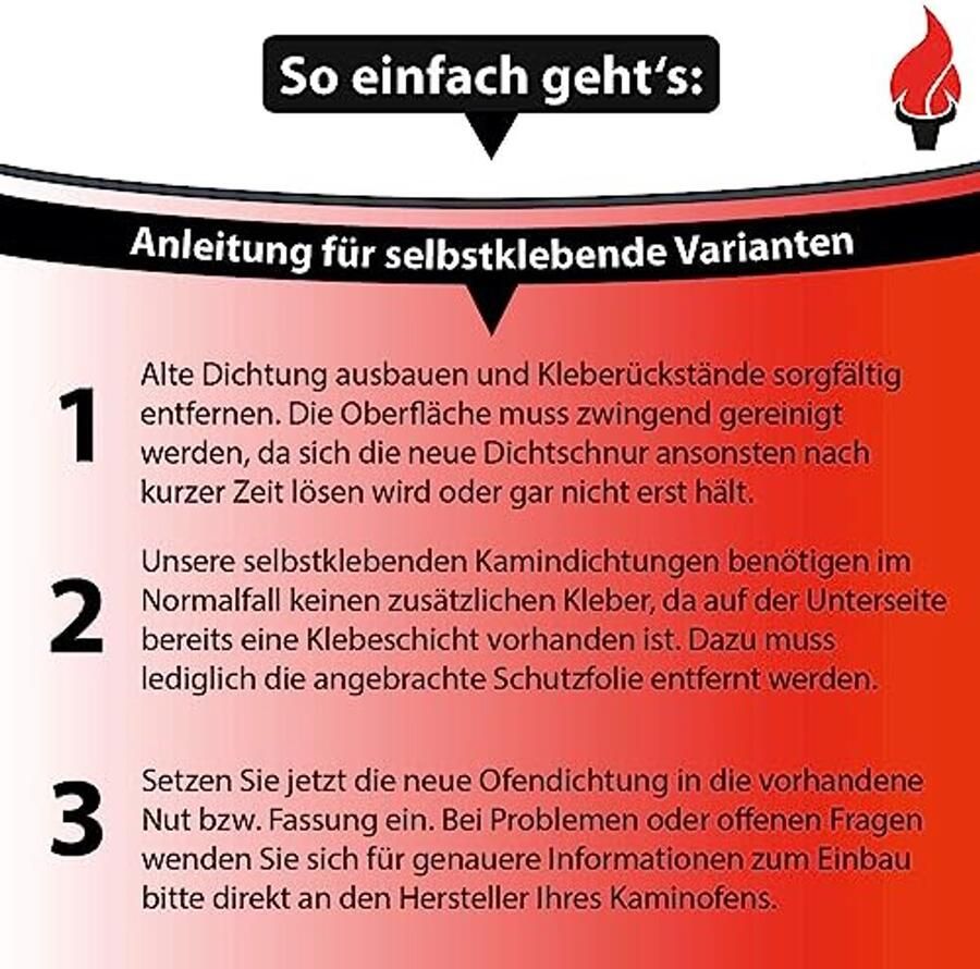 Kachelafdichting Plat Koord Zelfklevende Tape Oven Onderhoud Hittebestendig tot 550°C 2 meter Antraciet
