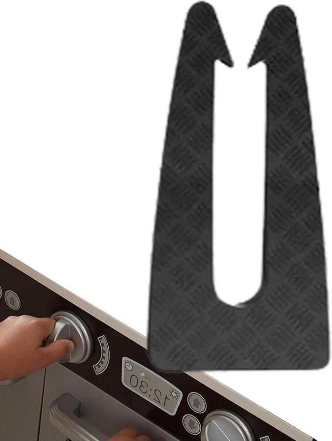 Kachelknop Afdekkingen Kinderslot Oven Keuken Veiligheid Universeel Toepasbaar 8.1 x 4.0 cm Zwart - Foto 1