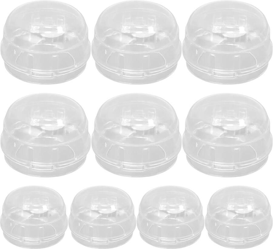 Kachelknophoezen Fornuis sloten Kindveilige keuken Hittebestendig materiaal 10 stuks Transparant