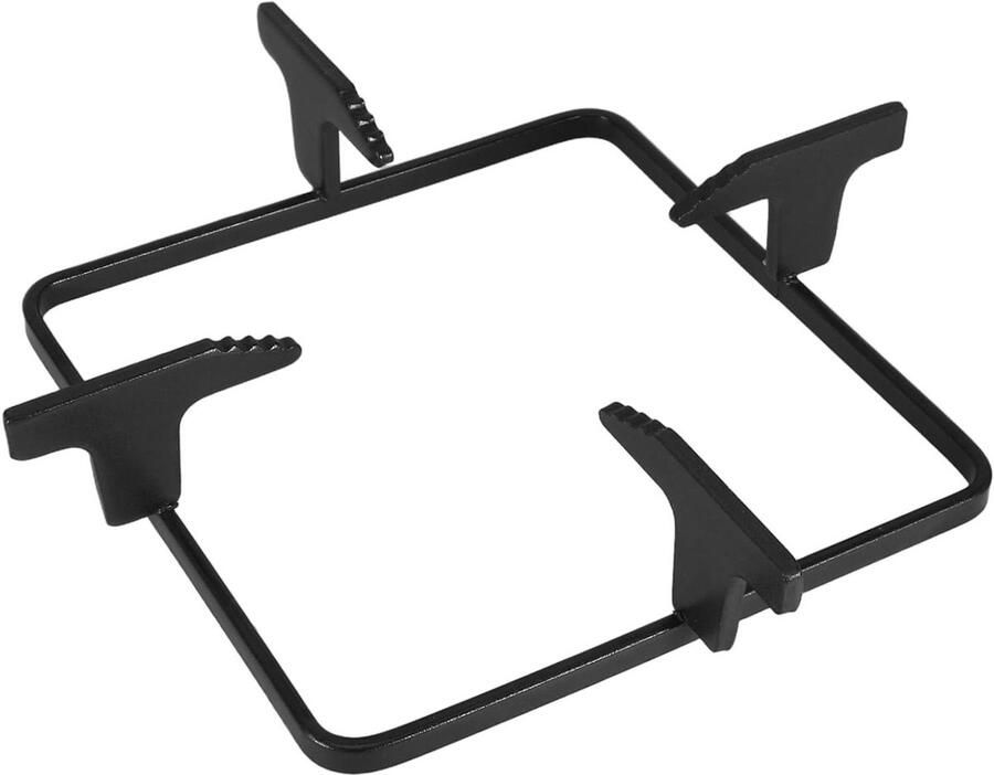 Kachelrek Houder Panstand Gasfornuis Koken Thuis Niet-slip Gietijzer 27x27x5.5 cm Zwart