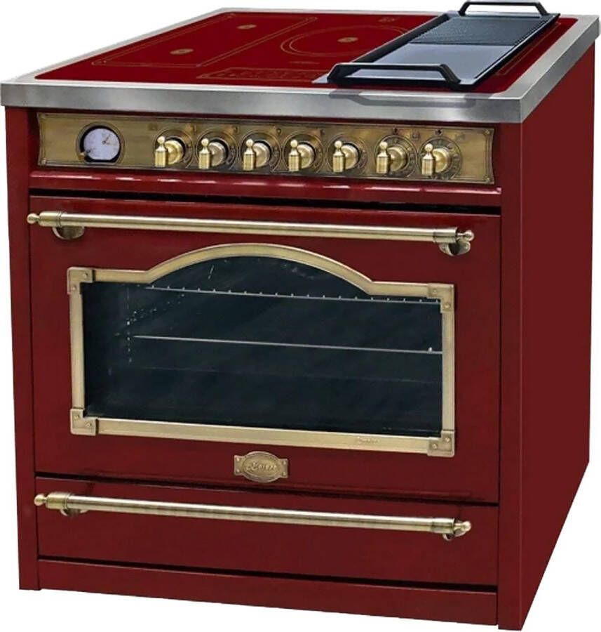 Kaiser inductiekookplaat HC 93655 RotEm met 1-voudige telescoopgeleider elektrische vrijstaande fornuis 90 cm 5 kookzones 8 multifunctionele kookzones