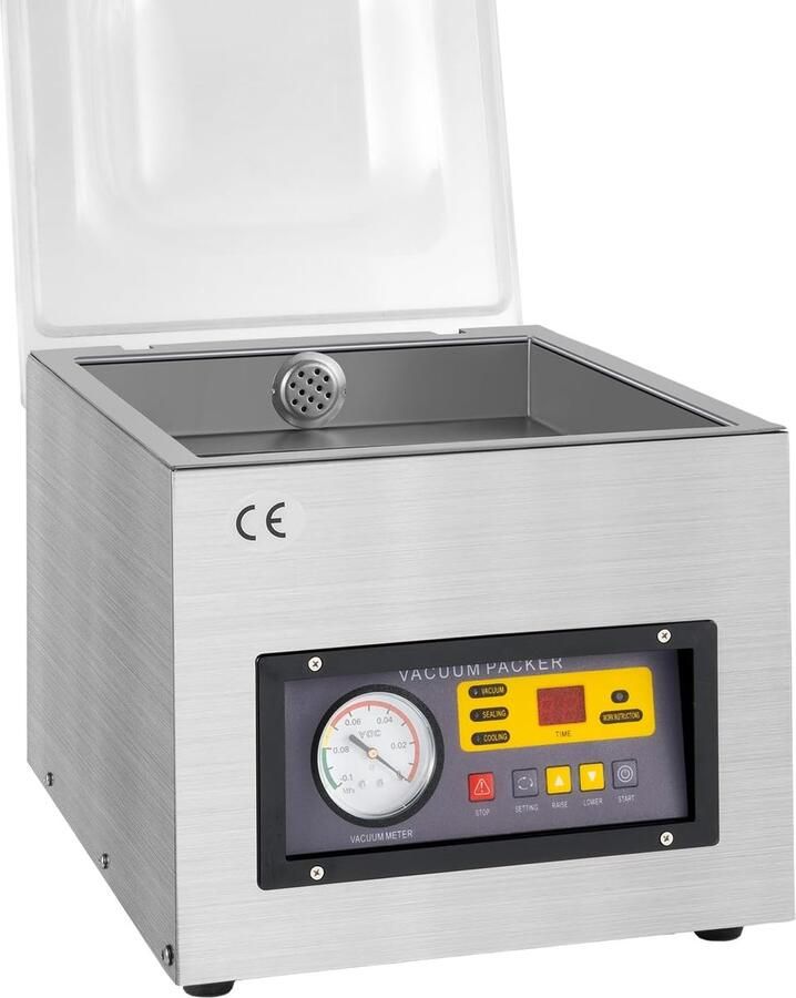 Kamervacumeermachine van roestvrij staal kamervacuümverpakker voor folie tot 30 cm breedte folielasapparaten vacumeerapparaat voor huishoudens supermarkten levensmiddelenfabrieken 220
