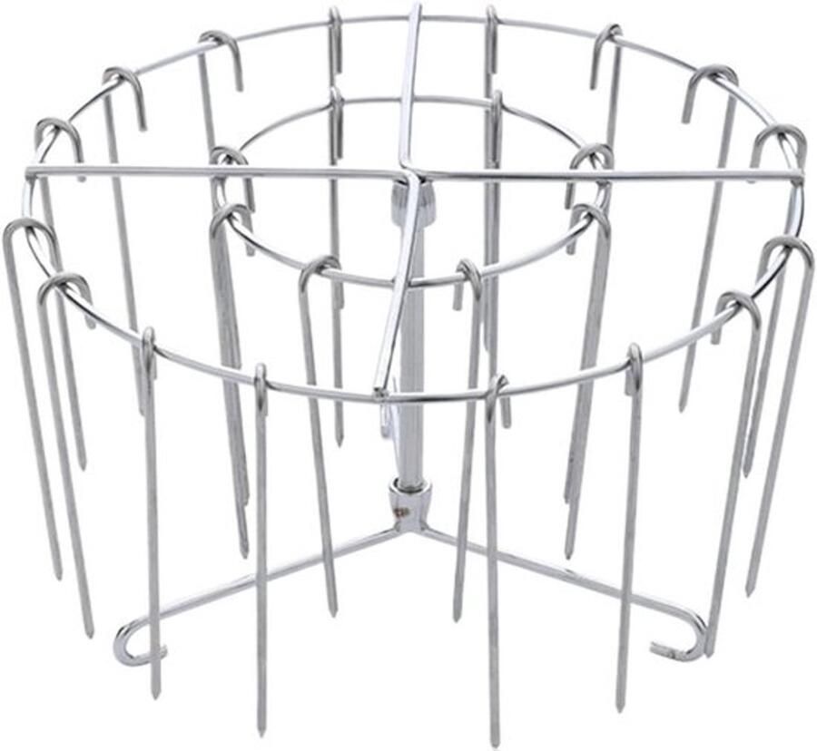 Kebab Grate Verticale Grill Barbecue Thuis 360 Graden Warmte 16 cm Zilverkleurig