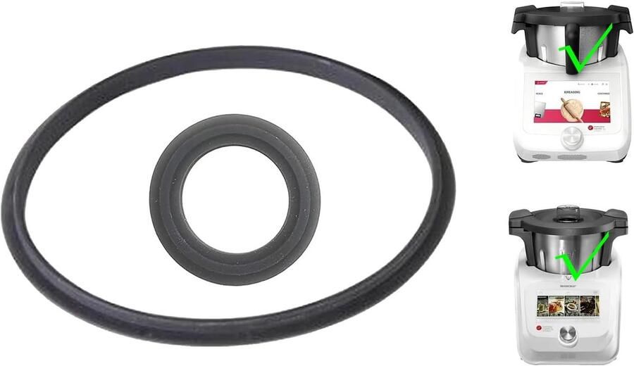 Keerring Keukenmachine Afsluitring Mixer Vervangend Onderdeel Specifiek Ontwerp 20.6 x 20.5 cm Wit