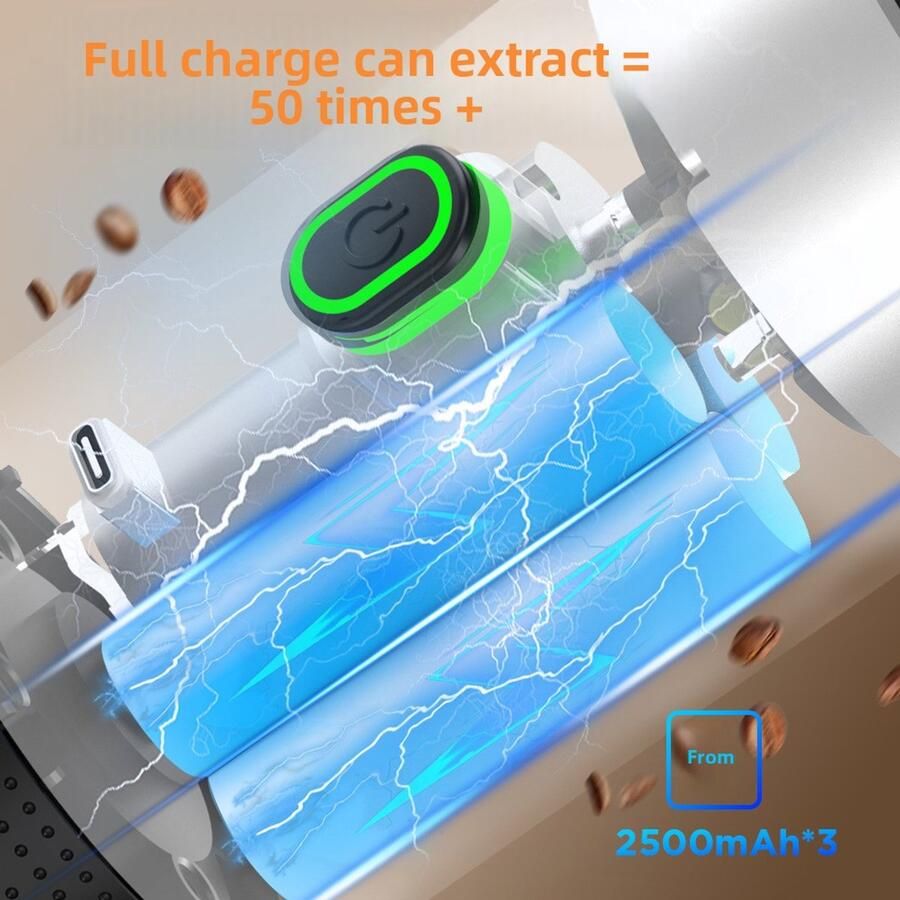 Draagbaar Koffiezetapparaat voor Onderweg Inclusief Tas 60ML 12 Volt Espresso Capsule Koffie Gemalen Koffie Cups Oplaadbaar Draagbare Koffiemachine Zwart