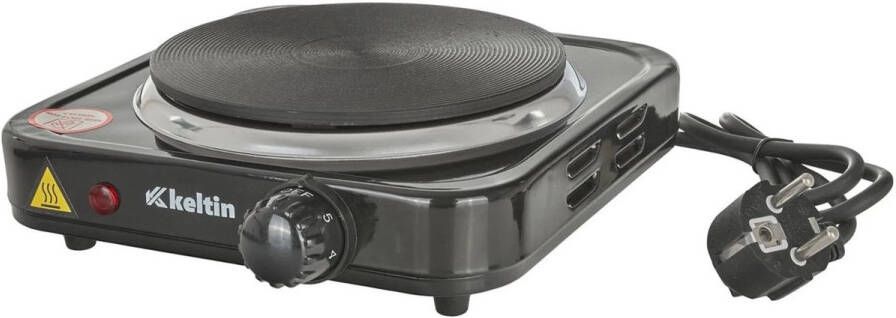 Keltin Compacte elektrische kookplaat 1000W draagbaar en krachtig 5 standen hittebestendig