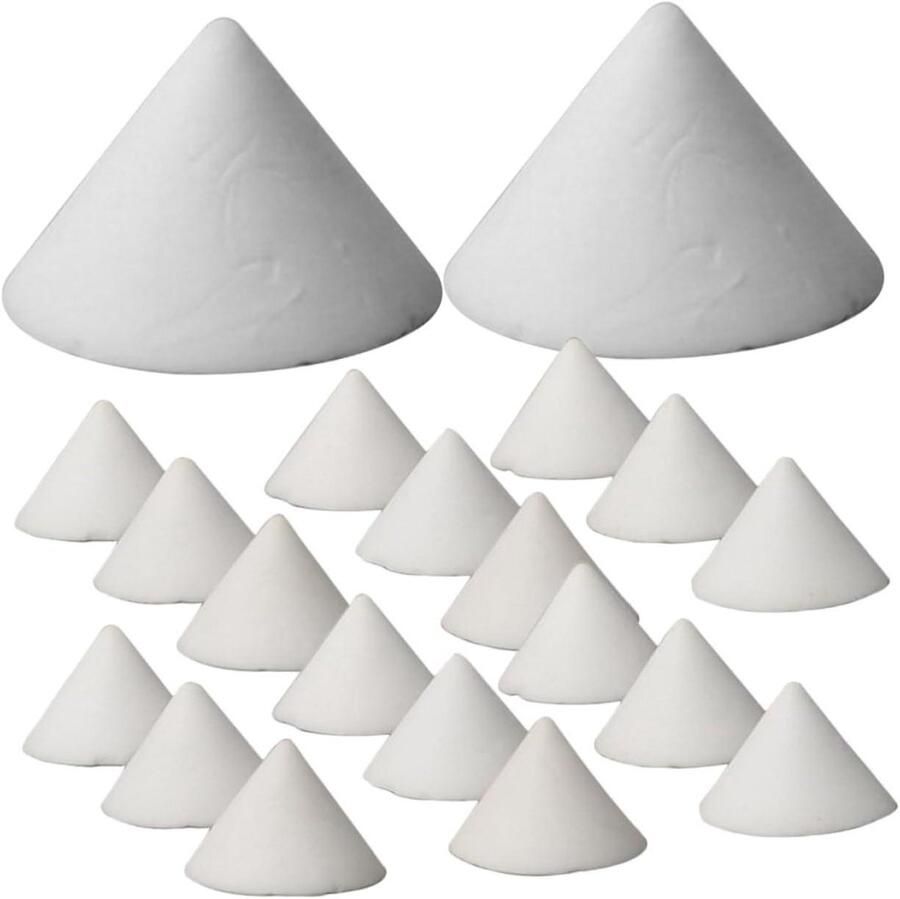 Keramiek Oven Steunpennen Oven Nagels Aardewerk Pottenbakken en Beeldhouwen Hittebestendig Aluminiumoxide 20 stuks Wit