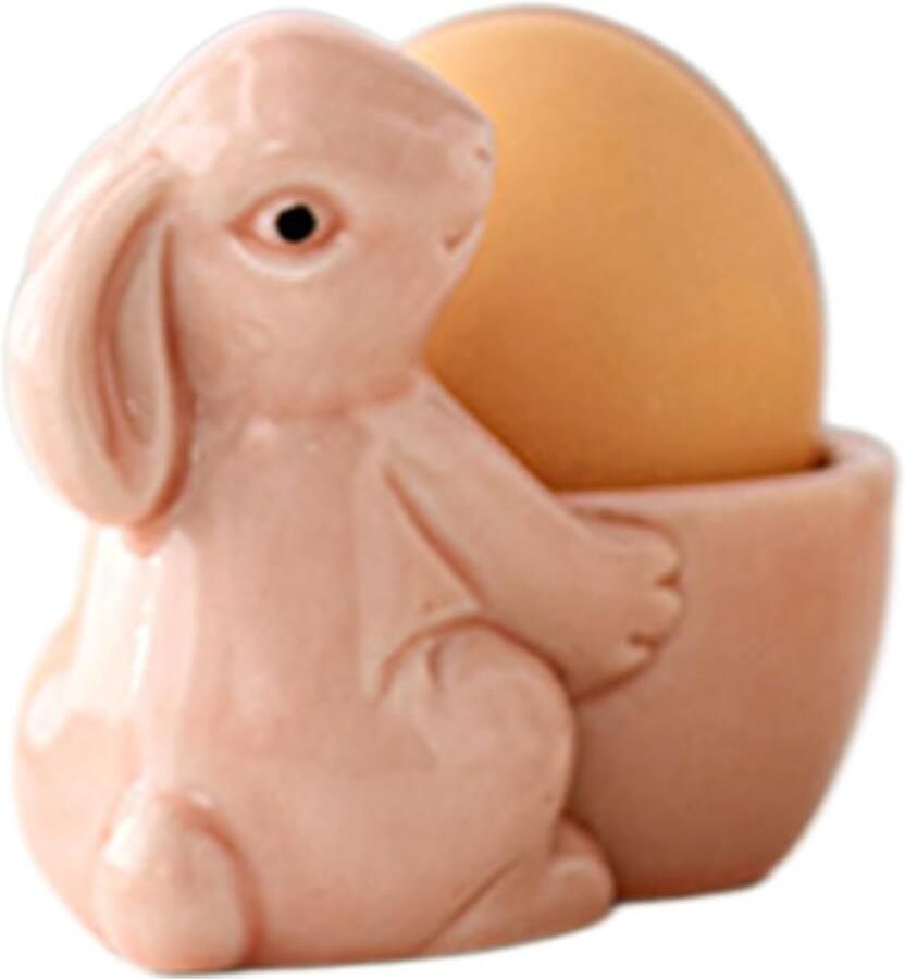 Keramisch Eierdopje Stijlvolle Houder Ontbijt Brunch Voorkomt Wegrollen 85x7cm Wit