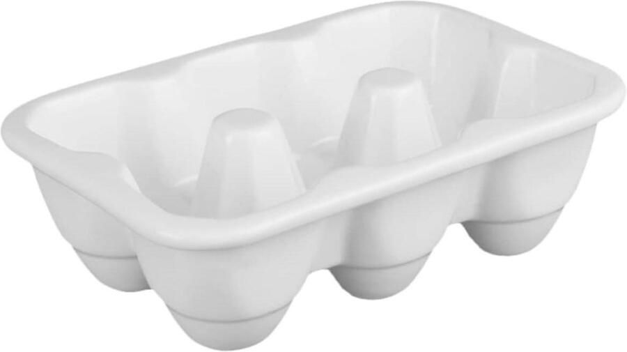 Keramisch eierrekje Eierhouder lade Keuken organiseren Modern design 6 eieren Wit