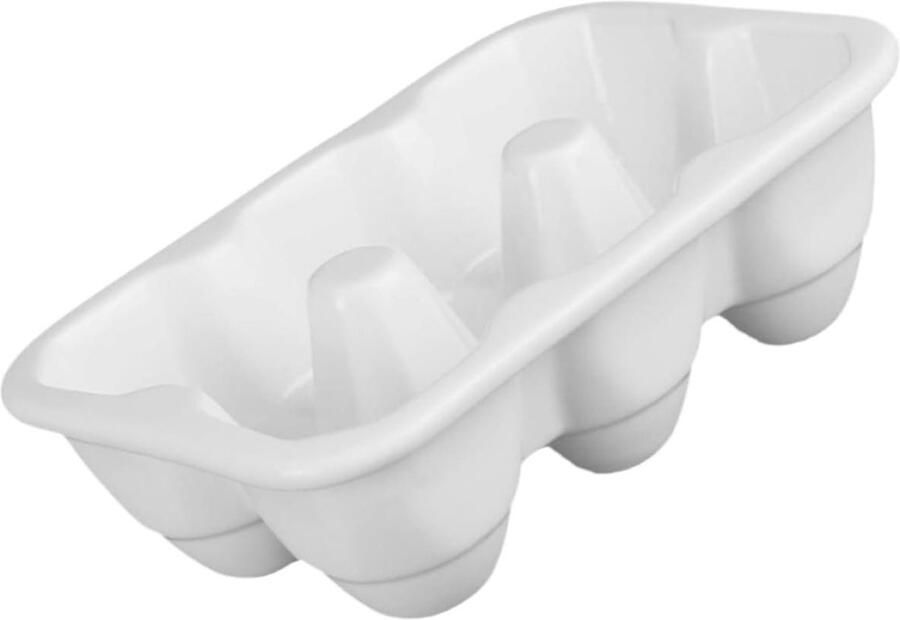 Keramisch Eierrekje Eierhouder Opbergbakje Keuken Organiseren Platte Opslag 6 Eieren 16.5 x 11 x 5 cm