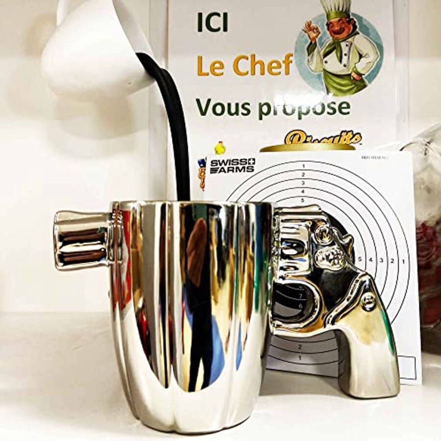 Keramisch Koffiekopje met Revolvergreep Vaatwasmachinebestendig 300 ml - Foto 3