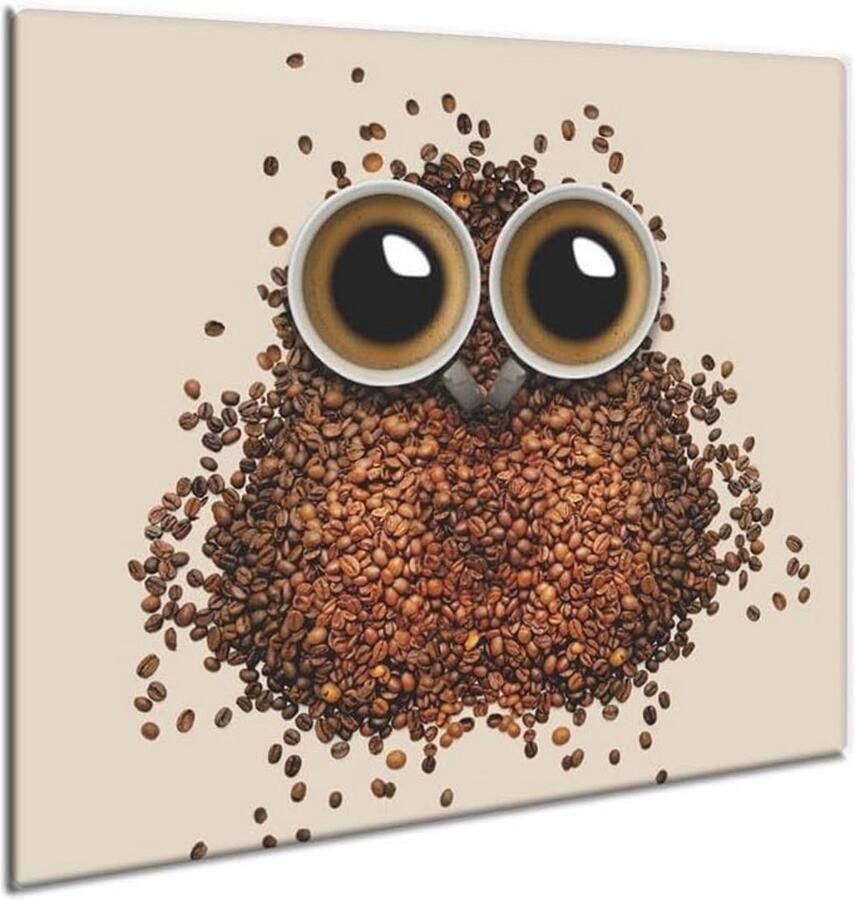 Keramische afdekplaat voor fornuis 60 x 52 cm glazen spatbescherming