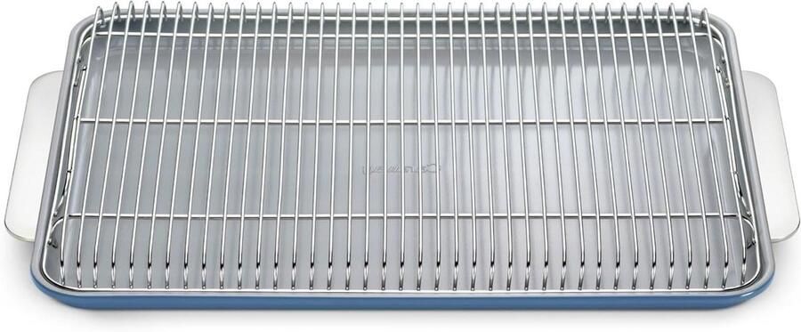 Keramische Bakplaat Antiaanbak Plaat Veilig Bakken PTFE en PFOA Vrij 18 x 13 Inch Leisteen
