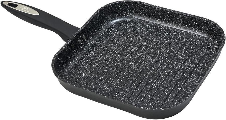 Keramische bakplaat Grillpan anti-aanbak Gezond koken PFAS-vrije coating 26 cm Zwart
