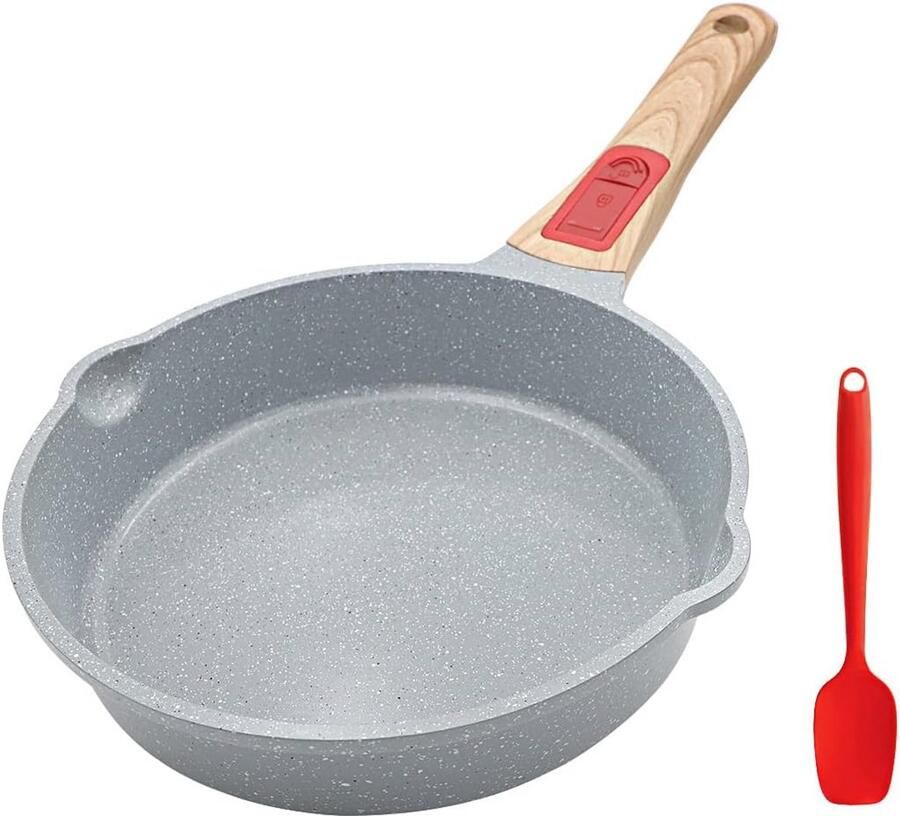 Keramische braadpan 20 cm met afneembare handgreep Geschikt voor alle warmtebronnen Vaatwasmachinebestendig