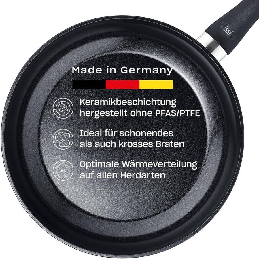 Keramische braadpan 28 cm zonder PFAS PTFE Geschikt voor inductie en alle warmtebronnen