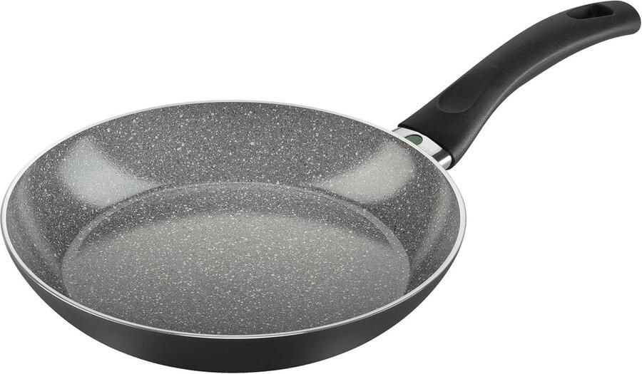 Keramische Braadpan Koekenpan Aluminium Gelijkmatig Bakken Thermopoint Indicator 24 cm Zwart