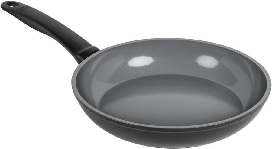 Keramische Koekenpan Bratpan Antiaanbak Gezond Koken Versterkte Keramische Coating 28 cm Zwart
